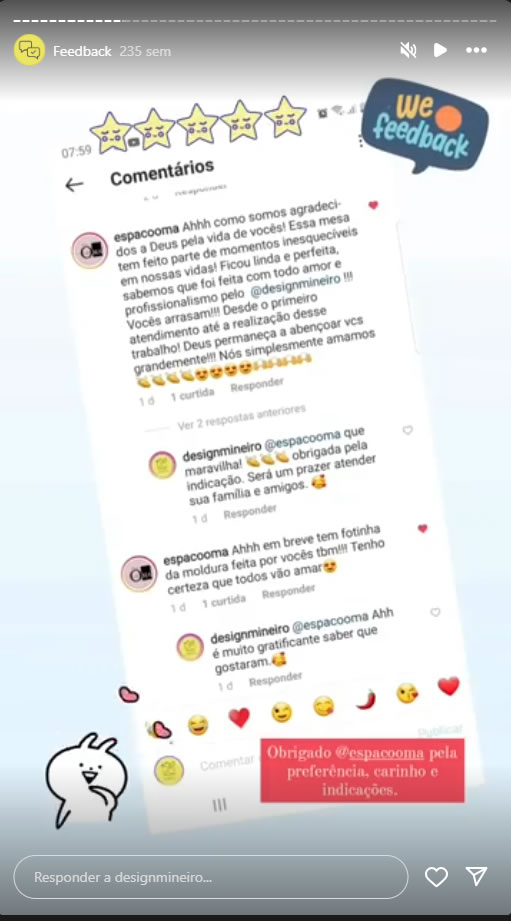 Feedback dos Clientes 5
