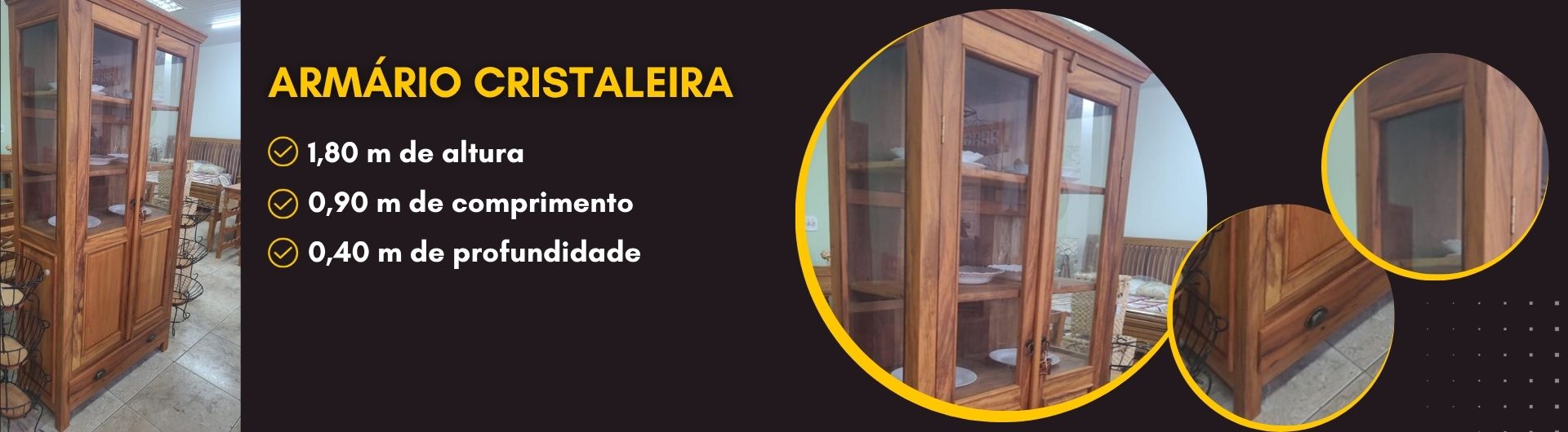 Armário Cristaleira - Banner Desktop